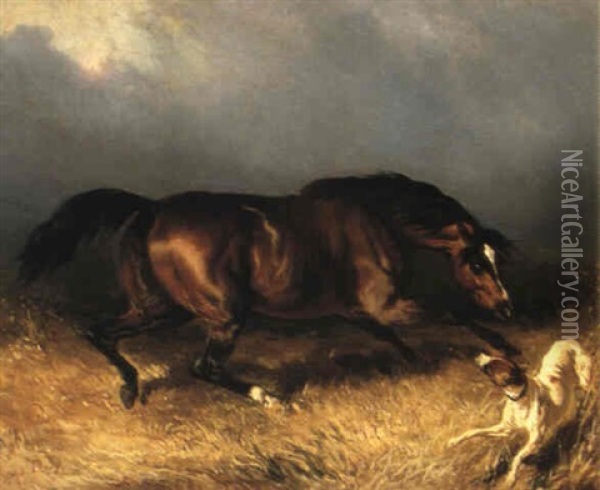 The Stormy Battle Oil Painting - Alfred De Dreux