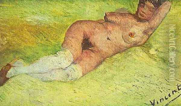 Nude Woman Reclining Oil Painting - Vincent Van Gogh