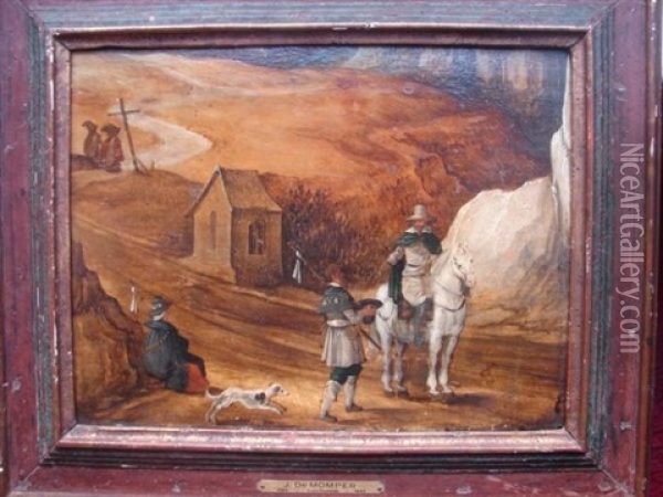 Pelerins En Chemin Oil Painting - Philips de Momper the Elder