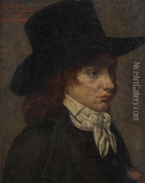 Portrait Of Pierre Henri Revoil Oil Painting - Marie-Nicolas Ponce-Camus