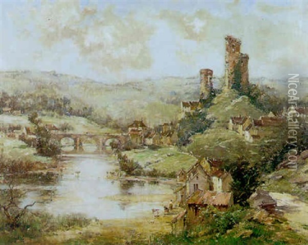 La Vallee De L'aumance Oil Painting - Maurice Levis