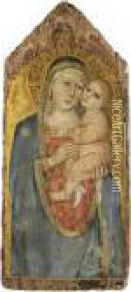 Madonna Col Bambino Oil Painting - Taddeo Di Bartolo
