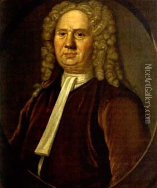Half-length Portrait Of Captain John Gerrish (1668-1738) Oil Painting - John Smibert