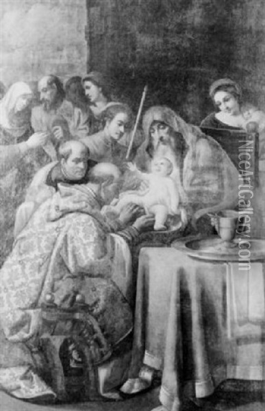 The Circumcision Of Christ Oil Painting - Aurelio Lomi