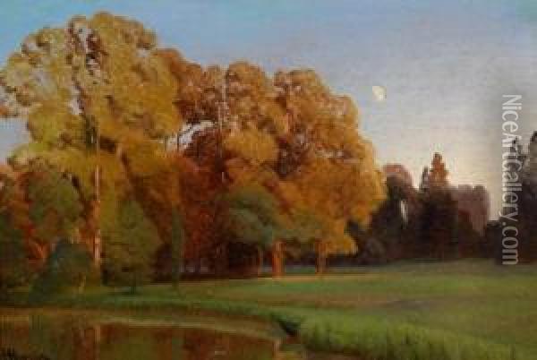 Abendsonne Oil Painting - Anton Avlov Hlavacek /