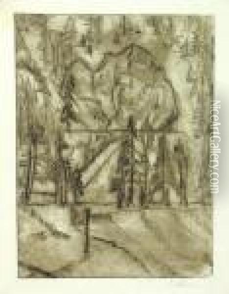 Der Steinbruch Oil Painting - Ernst Ludwig Kirchner