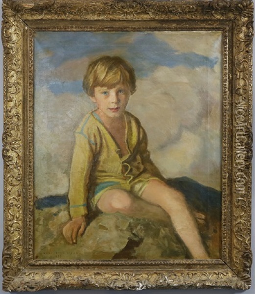 Jungenportrait Oil Painting - Harrington Mann