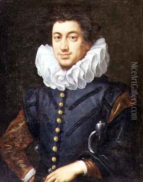 Portrait of a young nobleman Oil Painting - Lodovico Cardi Cigoli