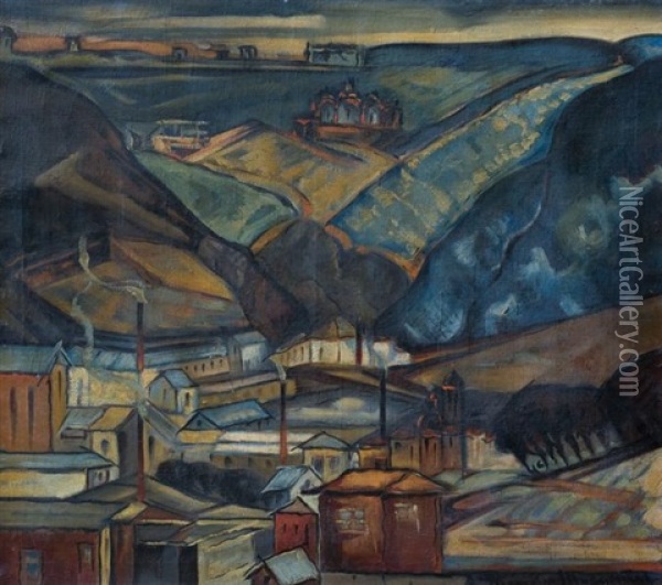 Wuppertal Oil Painting - Melchor Mendez Magarinos