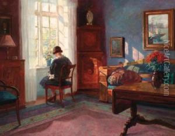 An Interior Oil Painting - Robert Panitzsch
