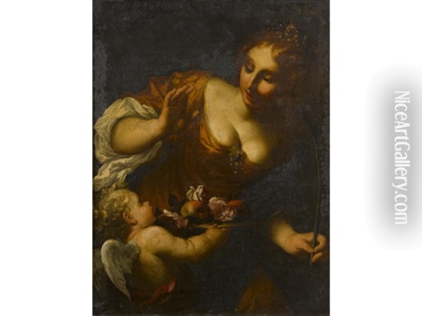 Saint Dorothy Oil Painting - Antonio Bellucci