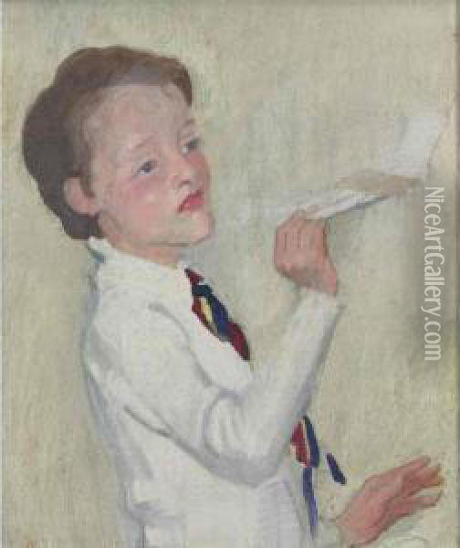 Portrait Of Maurice, The Artist's Son Oil Painting - George Lambert