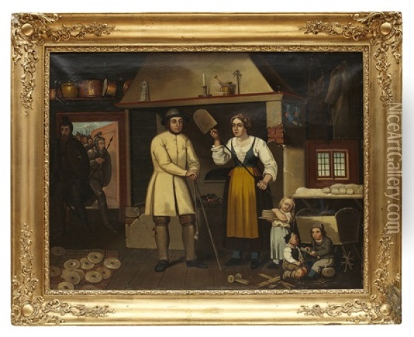 Gustav Vasa I Dalarna Oil Painting - Carl Johan Sjoestrand