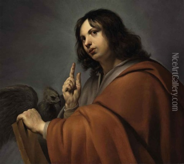 Saint John The Evangelist Oil Painting - Pieter Fransz de Grebber