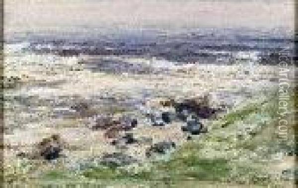 Where St. Columba Landed Oil Painting - William McTaggart