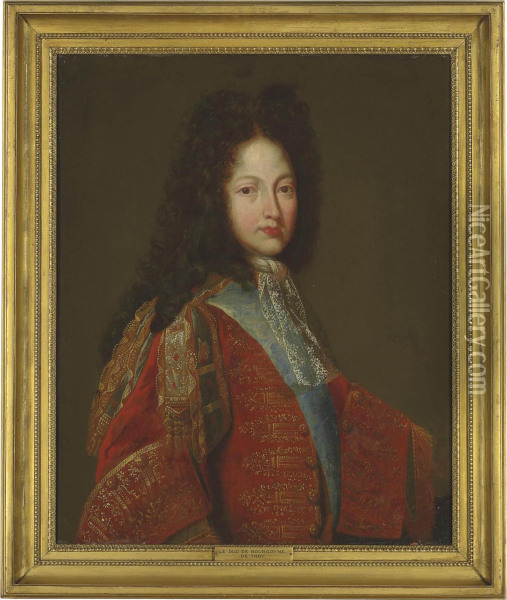 Portrait Of Louis De France Oil Painting - Jean Francois de Troy