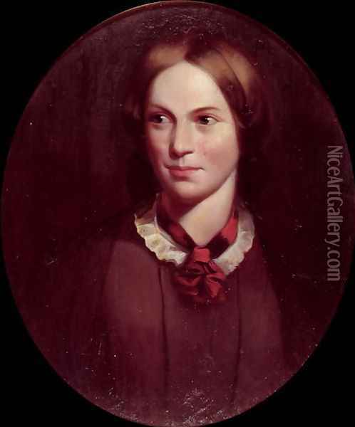 Portrait of Charlotte Bronte 1816-55 Oil Painting - J.H. Thompson