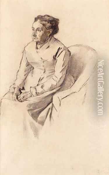 La Grand-mere Michaud Oil Painting - Jean-Edouard Vuillard