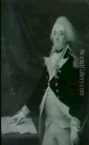 Portrait Of General Anthony Wayne Oil Painting - Jean Pierre Henri Elouis