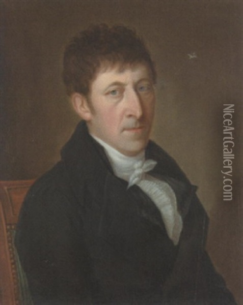 Portrat Von Samuel Abraham Gruber Oil Painting - Johann Daniel Caspar Mottet