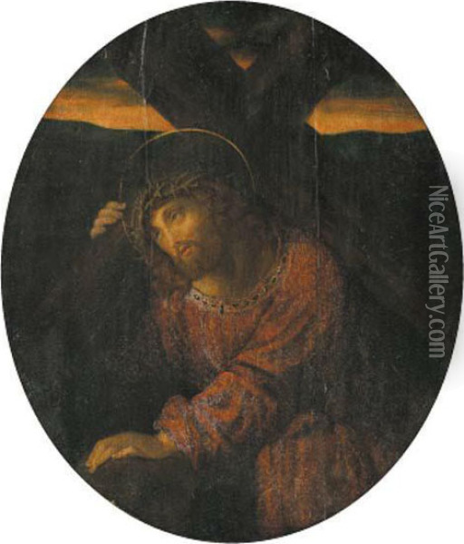 Christ On The Road To Calvary Oil Painting - Claes Cornelisz Moeyaert