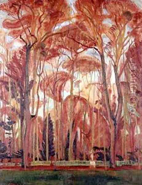The Forest Oil Painting - Emmanuel Gondouin