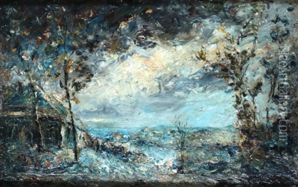 Paysage Du Lyonnais Oil Painting - Louis-Hilaire Carrand