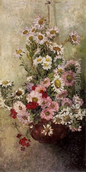 Blumenampel Oil Painting - Adele Esinger