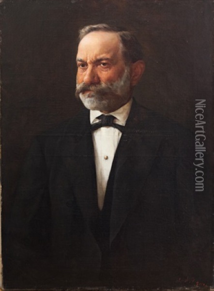 Portrait Of A Gentleman, Paris Oil Painting - Philip Alexius De Laszlo