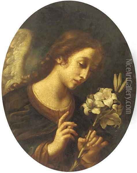 The Angel of the Annunciation Oil Painting - Carlo Dolci