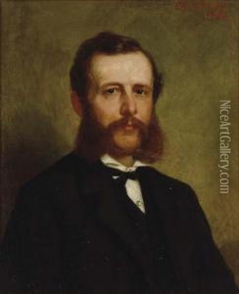 Portrait Of A Gentleman Oil Painting - George Peter Alexander