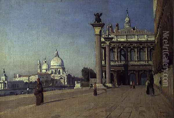 Morning in Venice Oil Painting - Jean-Baptiste-Camille Corot