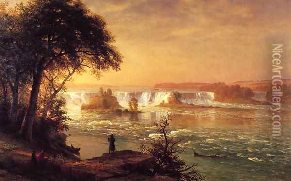 The Falls Of St Anthony Oil Painting - Albert Bierstadt