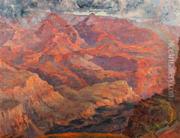 Grand Canyon Oil Painting - John Henry Ramm