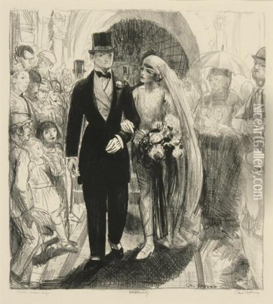 The Wedding Oil Painting - George Wesley Bellows