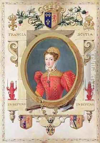 Portrait of Mary Queen of Scots from Memoirs of the Court of Queen Elizabeth Oil Painting - Sarah Countess of Essex