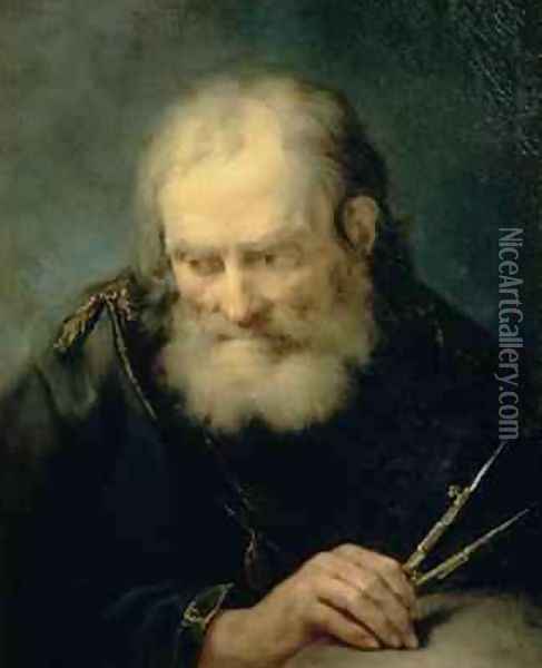 Archimedes Oil Painting - Giuseppe Nogari