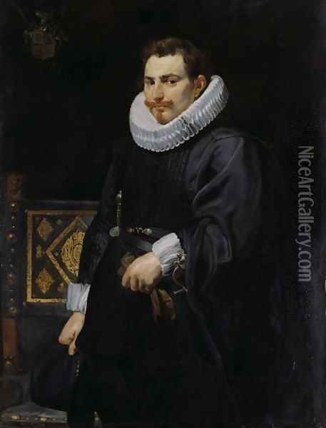 Portrait of Jan Vermoelen 1616 Oil Painting - Peter Paul Rubens