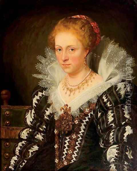 Portrait of Jacqueline of Caestre Oil Painting - Jan Adam Janszoon Kruseman