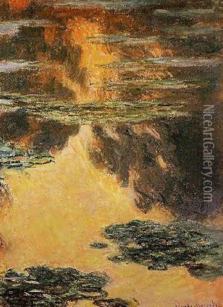 Water Lilies18 Oil Painting - Claude Oscar Monet