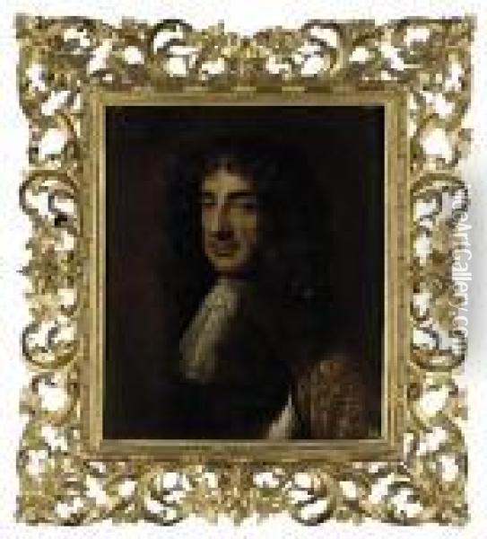 Portrait Of King Charles Ii Oil Painting - Sir Peter Lely