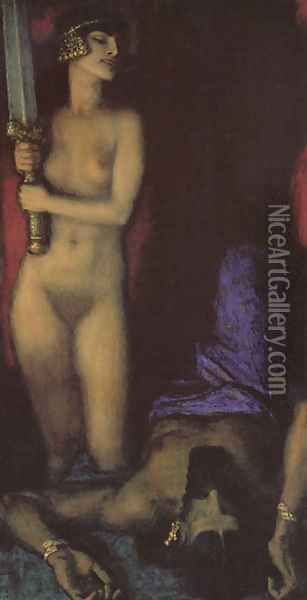 Judith and Holofernes Oil Painting - Franz von Stuck