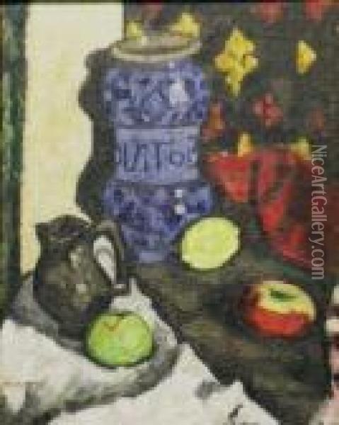 The Faenza Jar Oil Painting - Marsden Hartley