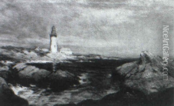 Lighthouse Oil Painting - George Herbert McCord