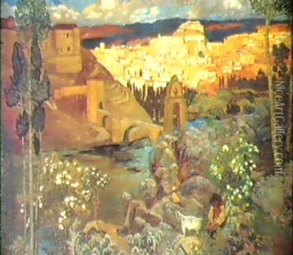 Toledo Oil Painting - Helmer Osslund