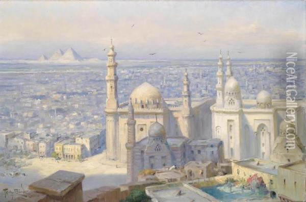 View Of Cairo Oil Painting - Tony Binder