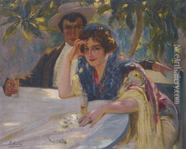 Carmen Oil Painting - Pierre Ribera