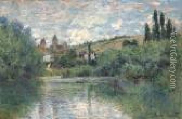 Vue De Vetheuil Oil Painting - Claude Oscar Monet