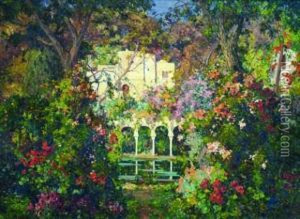Villa Mauresque Oil Painting - Eugene Deshayes