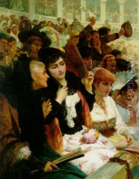 Spanish Gossip Oil Painting - Robert Kemm